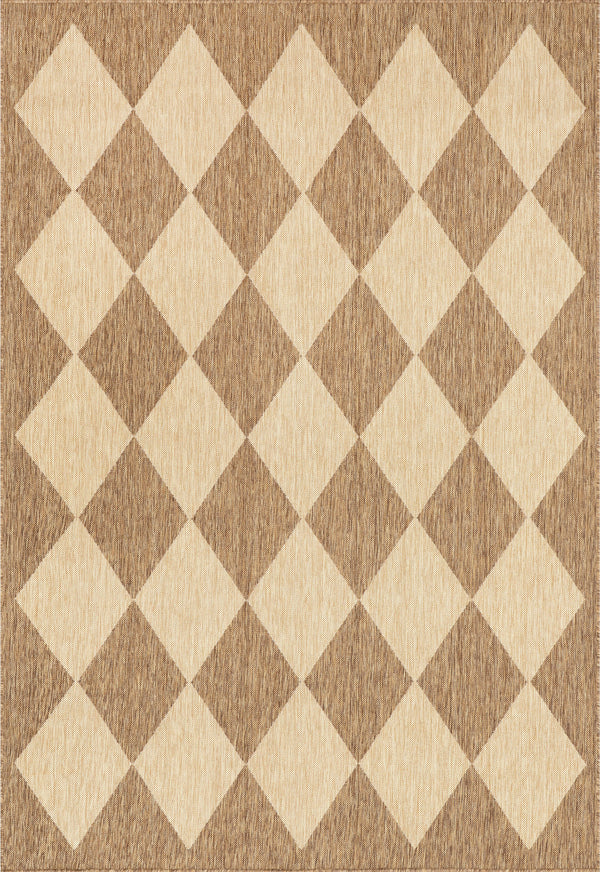 nuLOOM Sabina Diamond Trellis Indoor/Outdoor Area Rug - Beige 4' x 6'